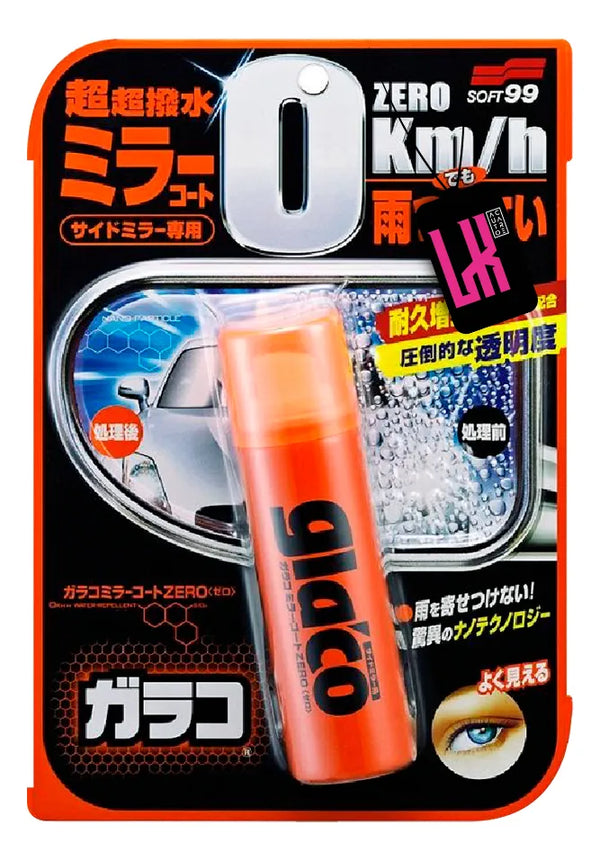 Glaco Zero - Cristalizador Retrovisor & Câmera De Ré Relepe Água - Soft99 - 40 ml